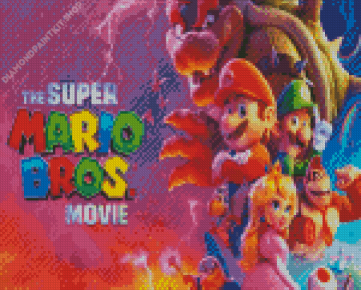 Super Mario Film Diamond Painting