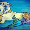 The Mermaid Dog Diamond Painting