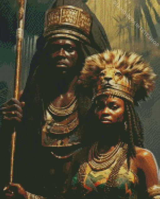 African King And Queen Diamond Painting