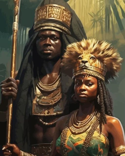 African King And Queen Diamond Painting