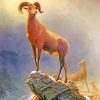 albert bierstadt Rocky Mountains Sheep Diamond Painting