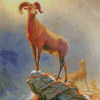 albert bierstadt Rocky Mountains Sheep Diamond Painting