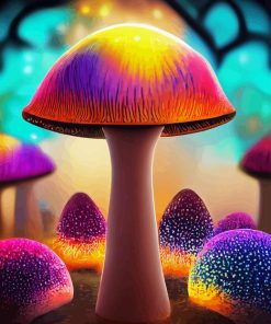 Colorful Mushroom Diamond Painting