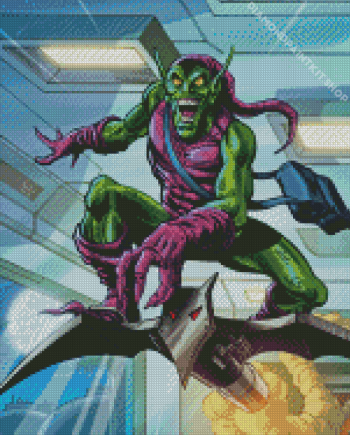 Green Goblin Art Diamond Painting