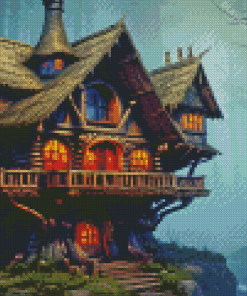 House in The Forest Diamond Painting