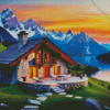 Lake in Alps Diamond Painting