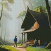 Mystery Forest House Diamond Painting