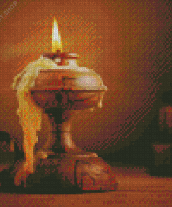 Old Candle Diamond Painting
