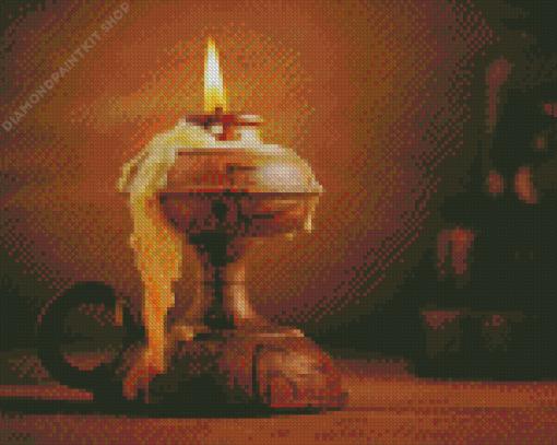 Old Candle Diamond Painting