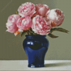 Pink Peonies in Vase Diamond Painting