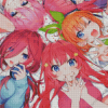 Quintessential Quintuplets Diamond Painting