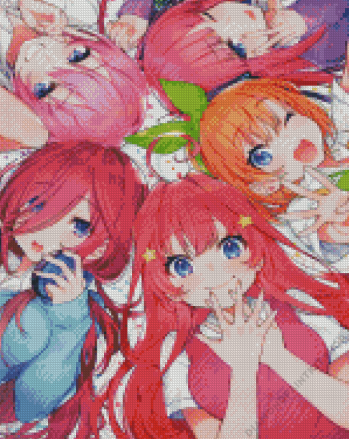 Quintessential Quintuplets Diamond Painting