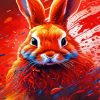 Red Rabbit Diamond Painting