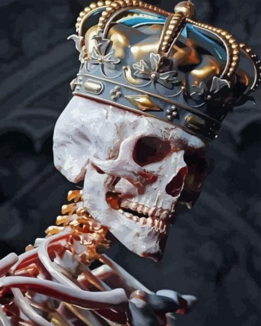 Skull With Crown Diamond Painting