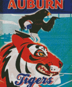 Auburn Tigers Poster Diamond Painting