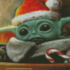 Baby Yoda Christmas Diamond Painting