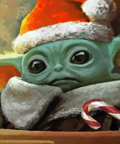 Baby Yoda Christmas Diamond Painting
