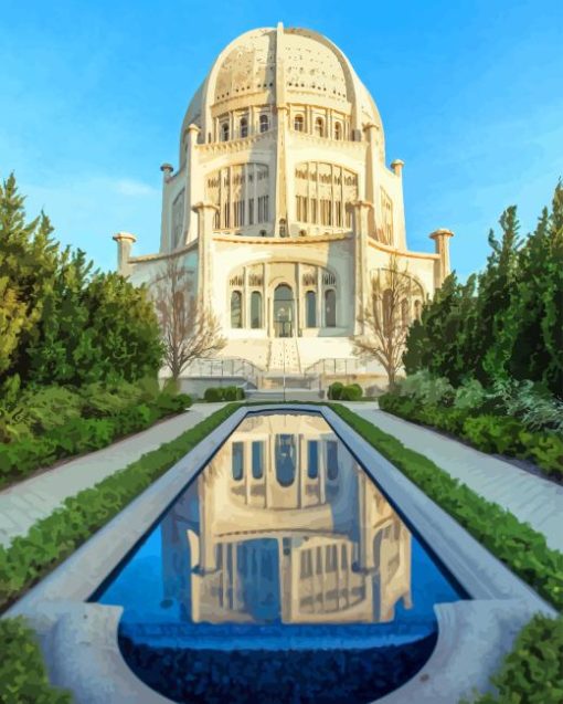 Bahai House Of Worship Diamond Painting