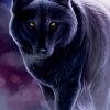 Black Wolf Diamond Painting