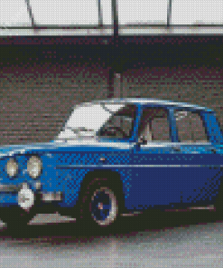 Blue Renault 8 Diamond Painting