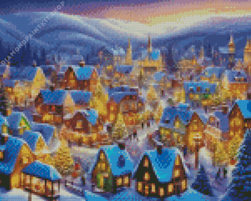 Christmas Village Diamond Painting