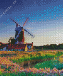 Cley Windmill England Diamond Painting