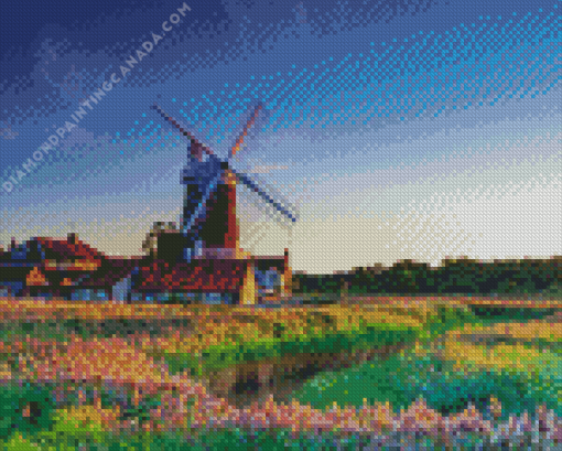 Cley Windmill England Diamond Painting