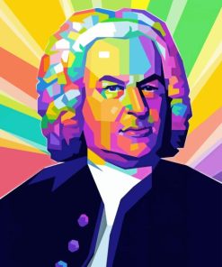 Colorful Johann Bach Diamond Painting
