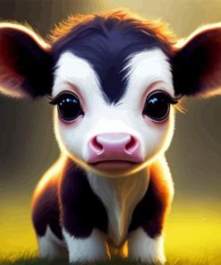 Cow Baby Diamond Painting