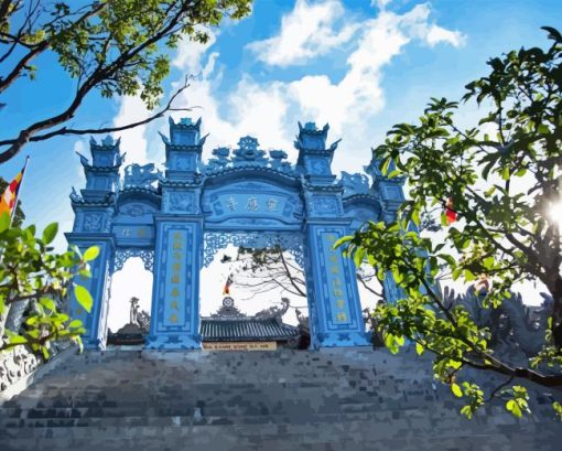 Da Nang Chua Linh Ung Temple Diamond Painting