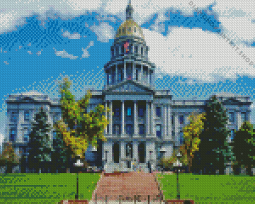 Denver Colorado State Capitol Diamond Painting