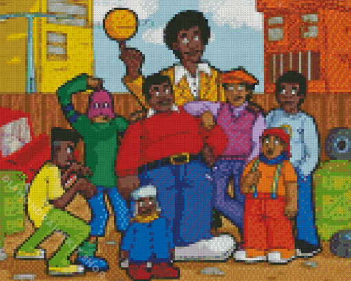 Fat Albert Characters Diamond Painting