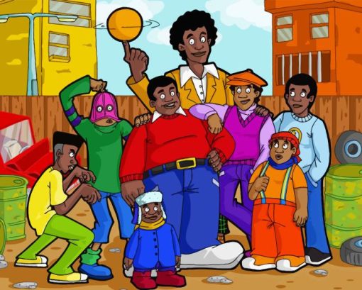 Fat Albert Characters Diamond Painting