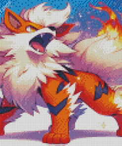 Fire Arcanine Diamond Painting