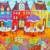 Folk Art Houses Diamond Painting