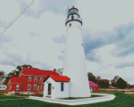 Fort Gratiot Lighthouse Diamond Painting