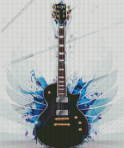 Guitar With Wings Diamond Painting