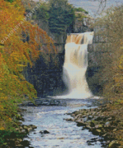 High Force Waterfall Diamond Painting