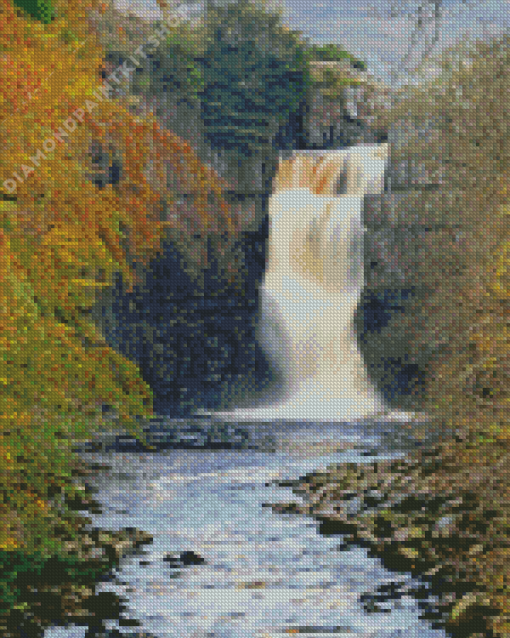 High Force Waterfall Diamond Painting