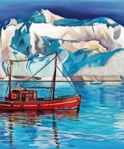 Iceberg And Tugboat Diamond Painting