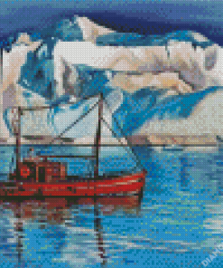 Iceberg And Tugboat Diamond Painting
