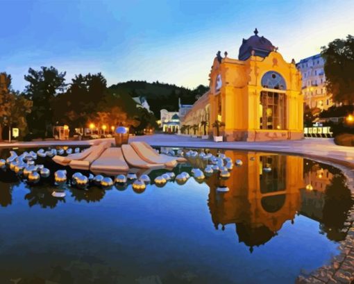 Kosice The Singing Fountain Diamond Painting