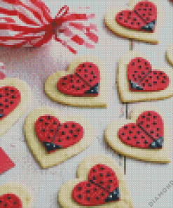 Love Heart Biscuits Diamond Painting