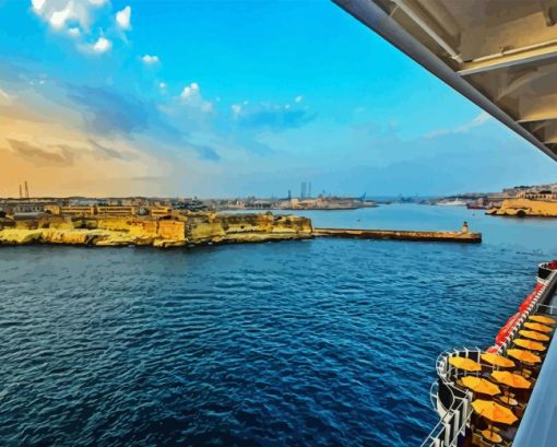 Malta Harbor Diamond Painting