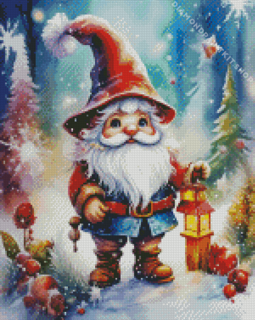 Merry Christmas Dwarf Diamond Painting