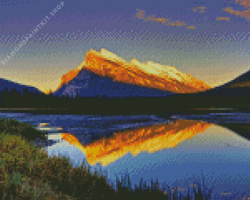 Mount Rundle Diamond Painting