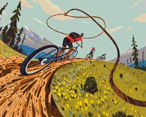 Mountain Biking Diamond Painting