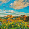 Mountain In The Spring Landscape Diamond Painting