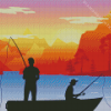 Mountain Men Fishing Diamond Painting