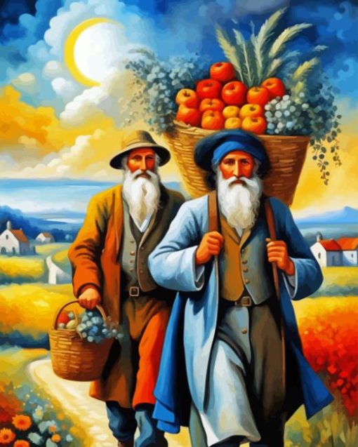 Old Farmers Friends Diamond Painting